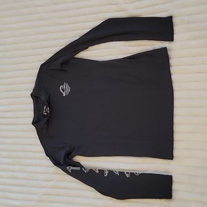 Boys' Long sleeve swim shirt Blk- L (12/14)